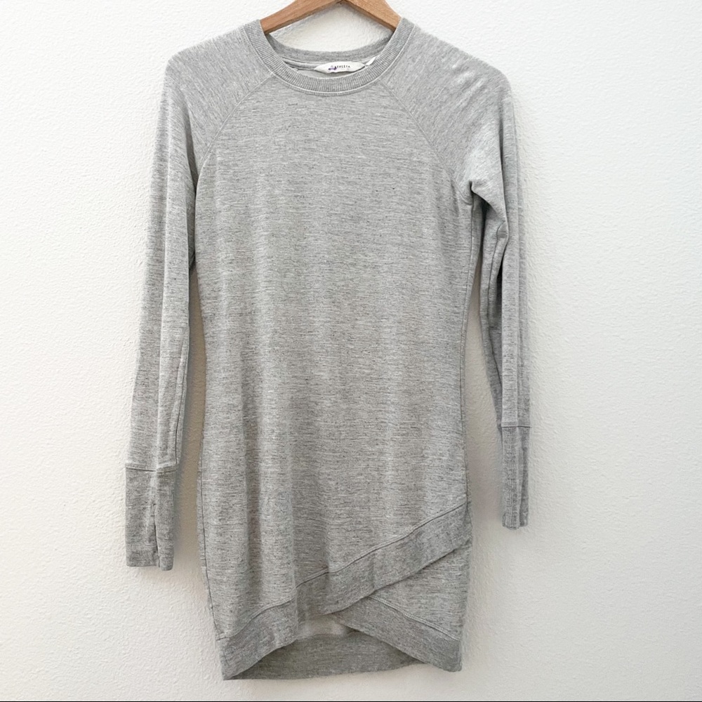Athleta lightweight sweater dress gray size XXS